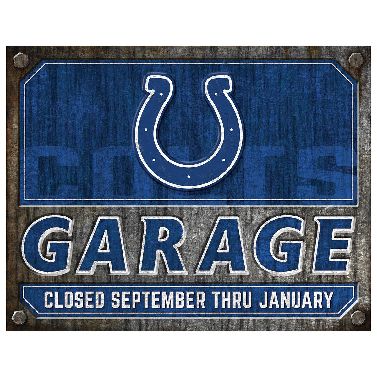 NFL Garage Metal Sign