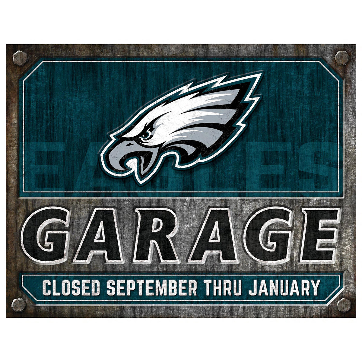 NFL Garage Metal Sign