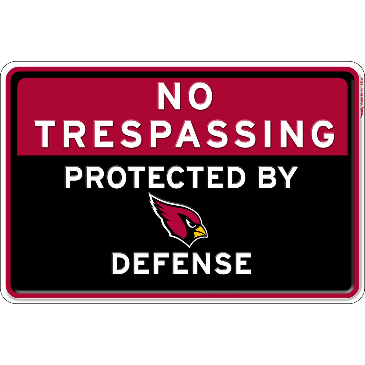 NFL No Trespassing Metal Sign