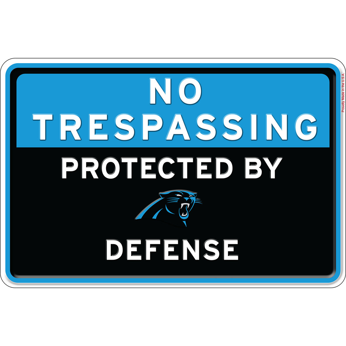 NFL No Trespassing Metal Sign