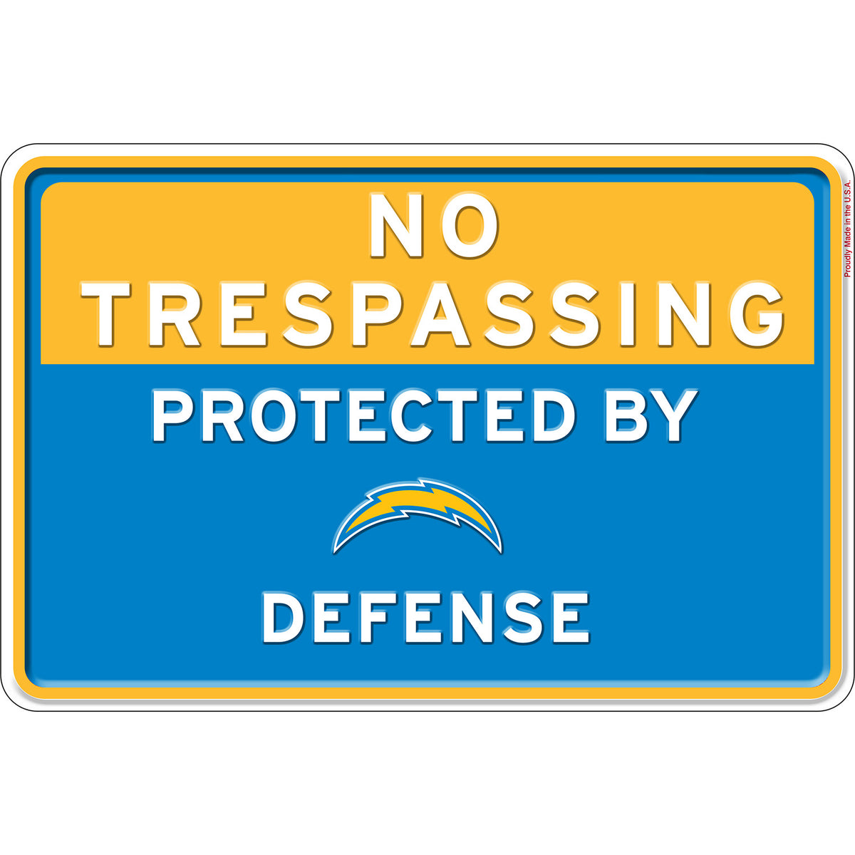 NFL No Trespassing Metal Sign