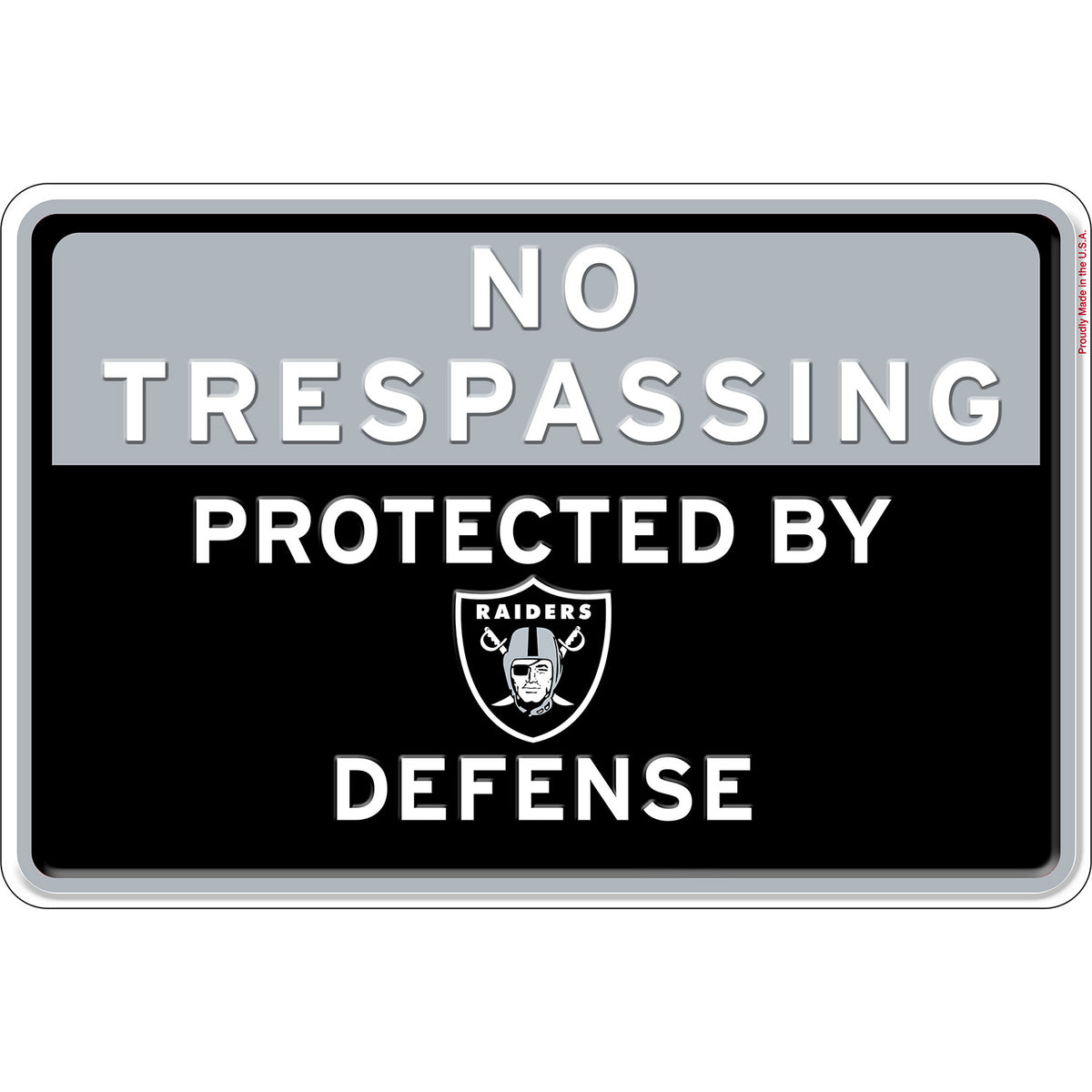 NFL No Trespassing Metal Sign