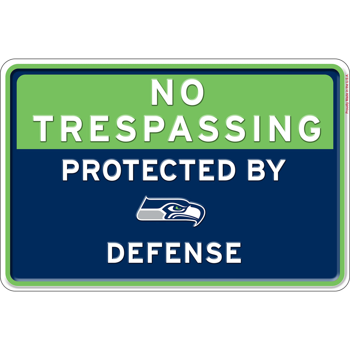 NFL No Trespassing Metal Sign