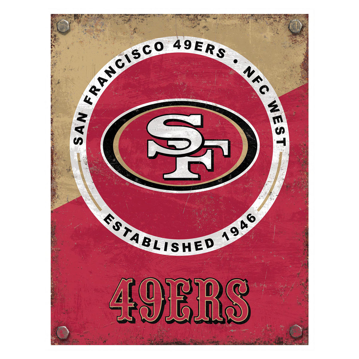 NFL Established Year Metal Sign