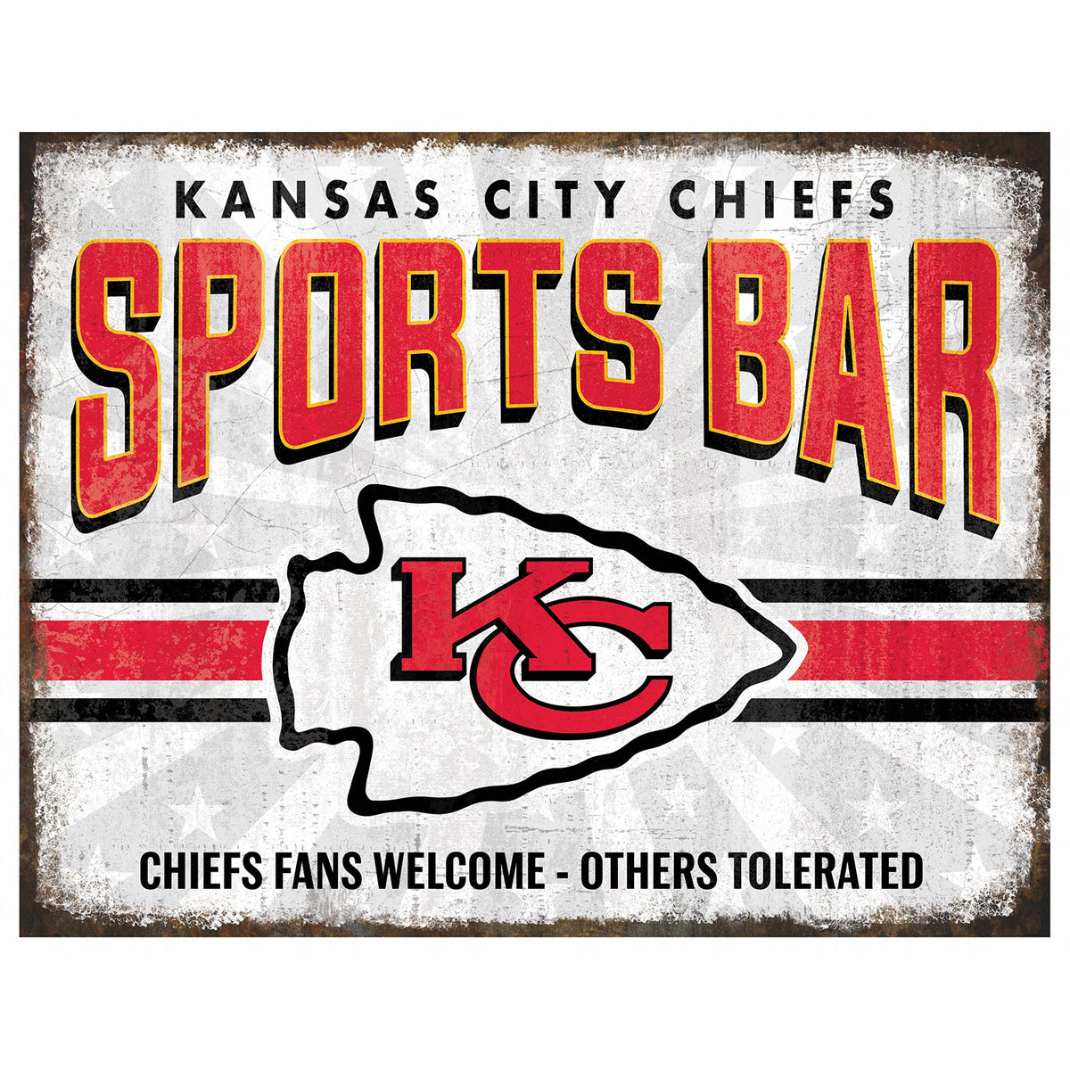 NFL Sports Bar Metal Sign