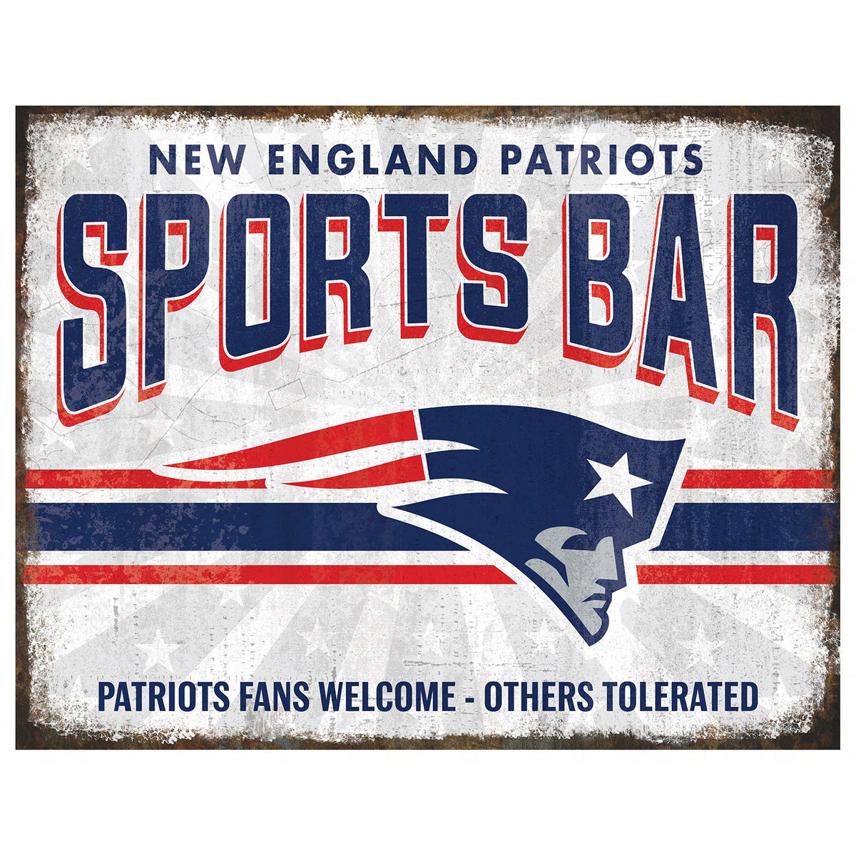 NFL Sports Bar Metal Sign