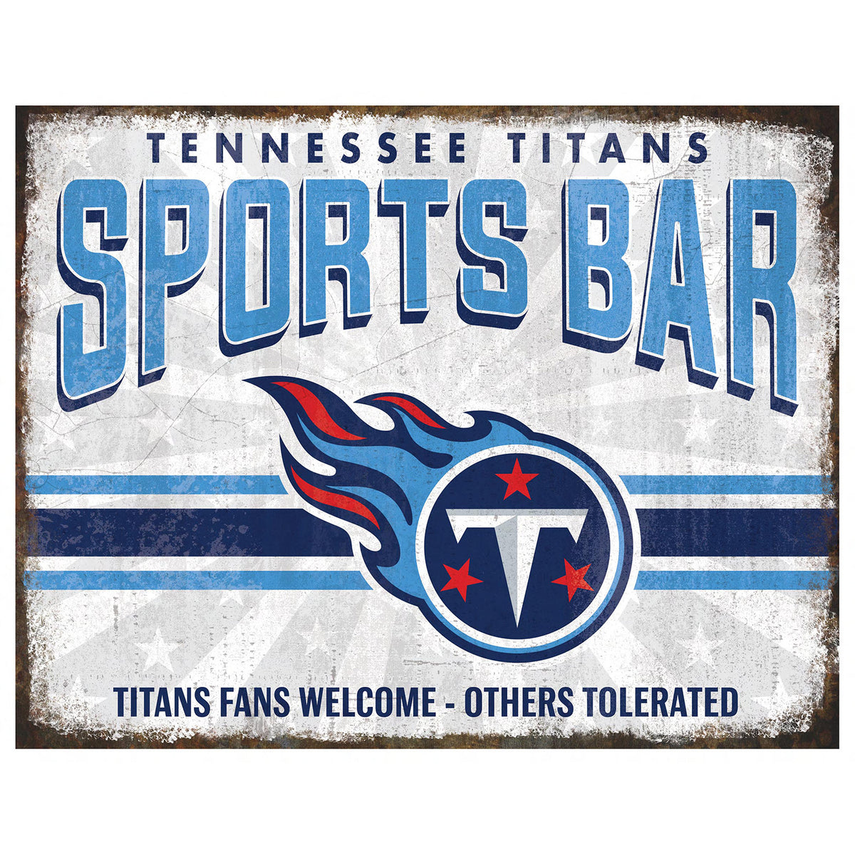 NFL Sports Bar Metal Sign