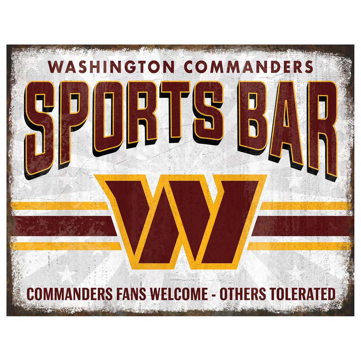 NFL Sports Bar Metal Sign