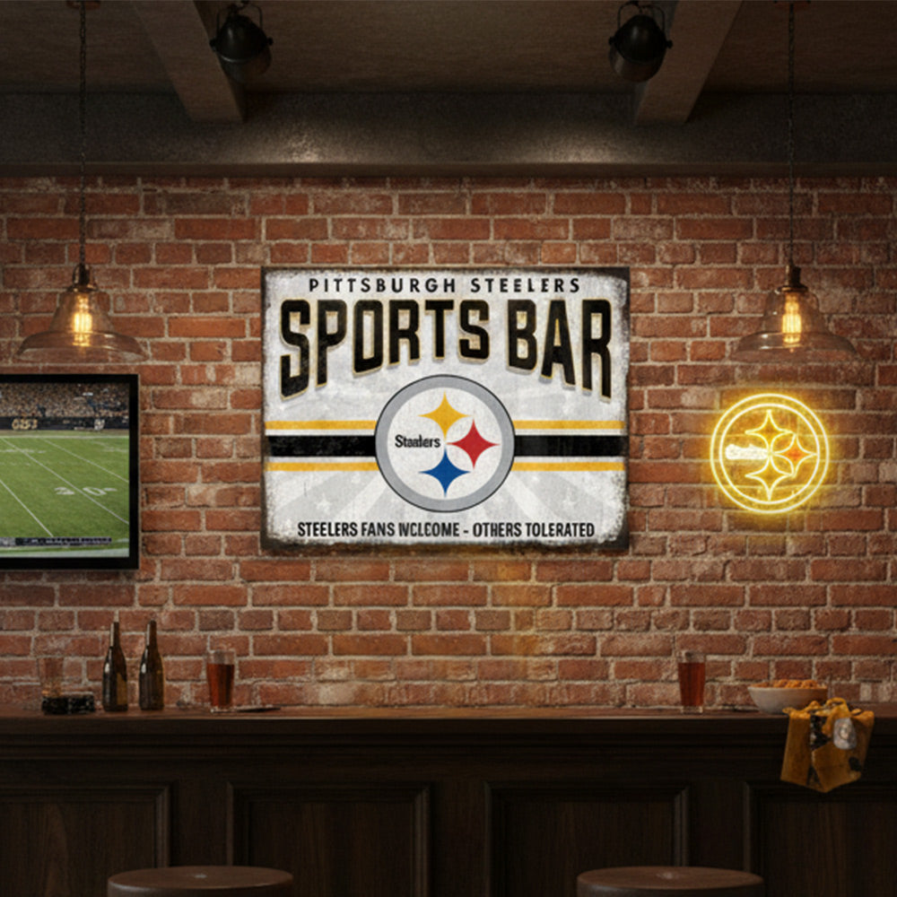 NFL Sports Bar Metal Sign