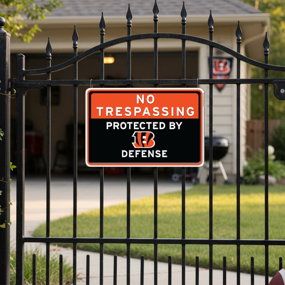 NFL No Trespassing Metal Sign