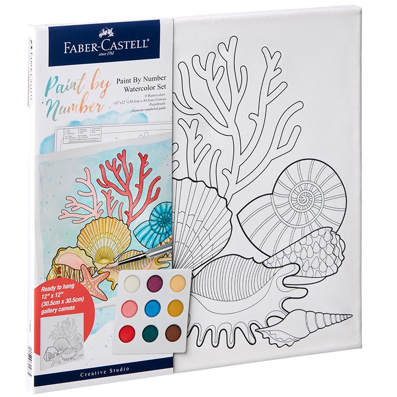 Faber-Castell Paint by Numbers Watercolor Gift Set