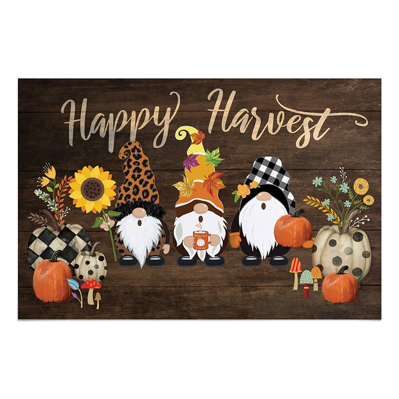 Personalized Harvest Gnome Doormat