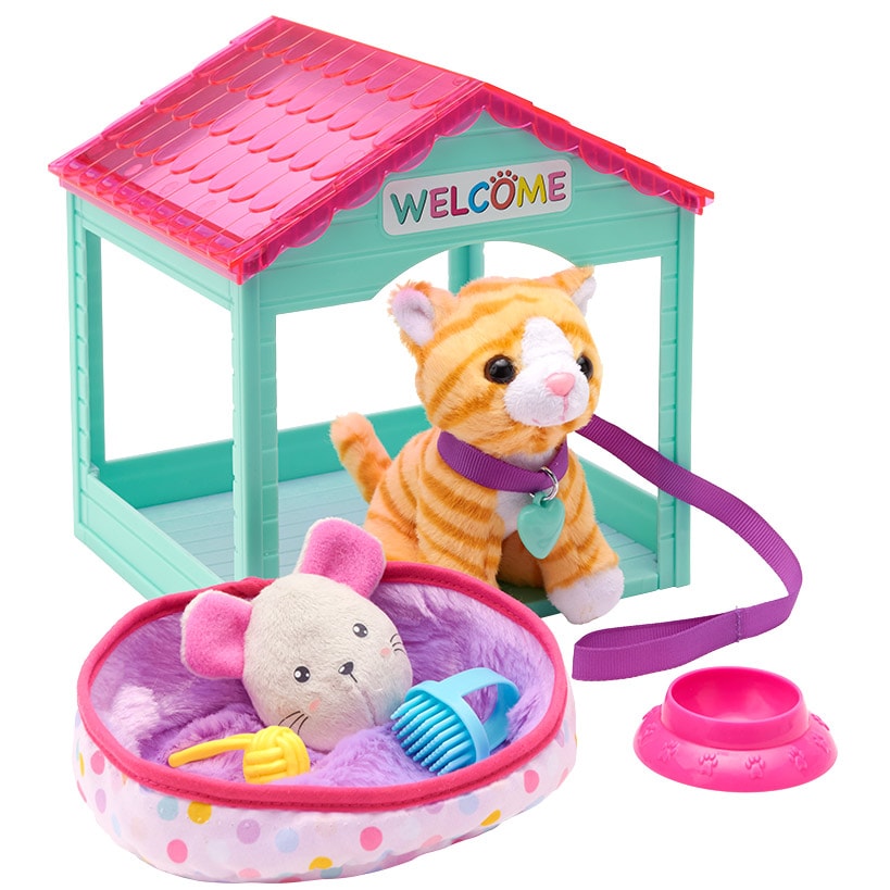 Pet House Play Set For 18" Doll Cat Or Dog