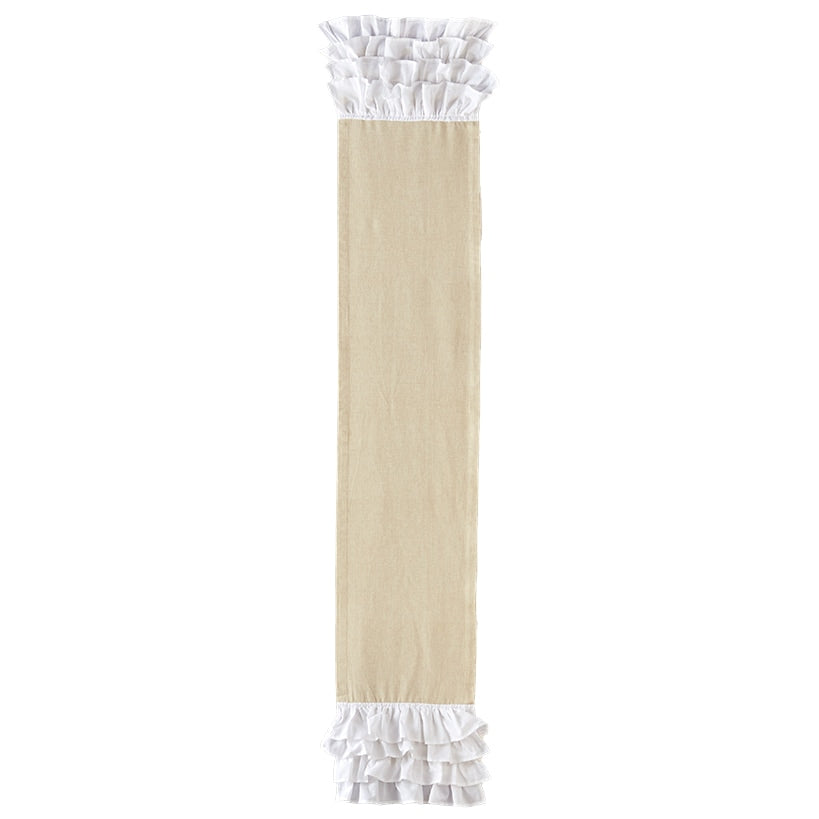 Ruffled Table Runner or Placemats