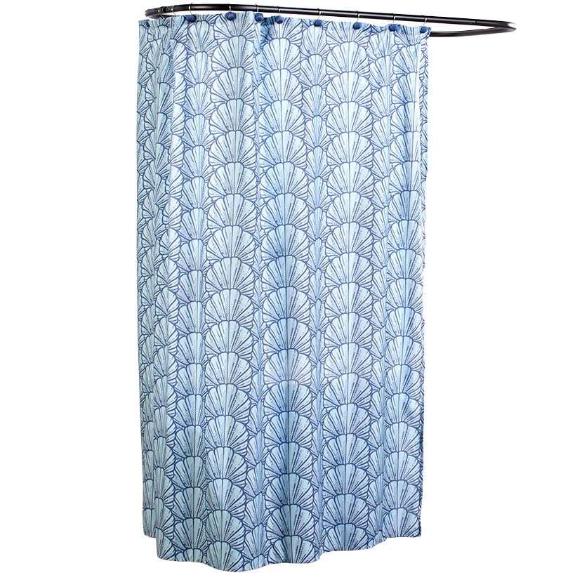 Seashell Shower Curtain or Shower Hooks Set of 12