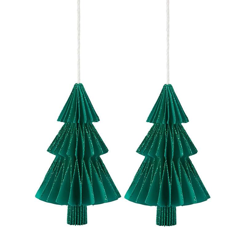 Shaped Paper Ornaments Set of 2