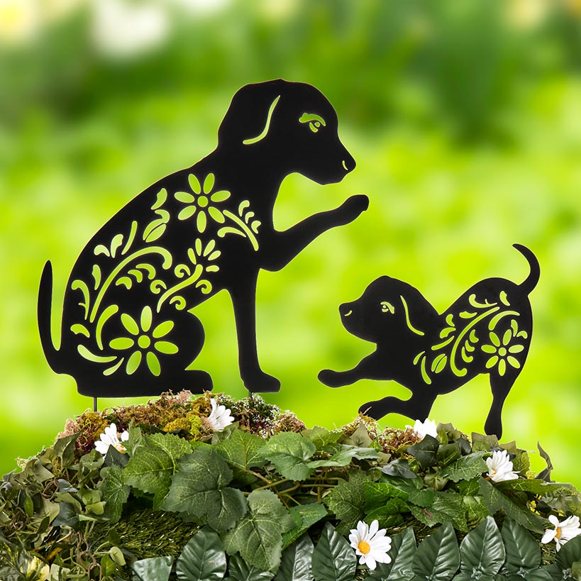 Silhouette Animal Stake Dog or Cat#select-animal_dog