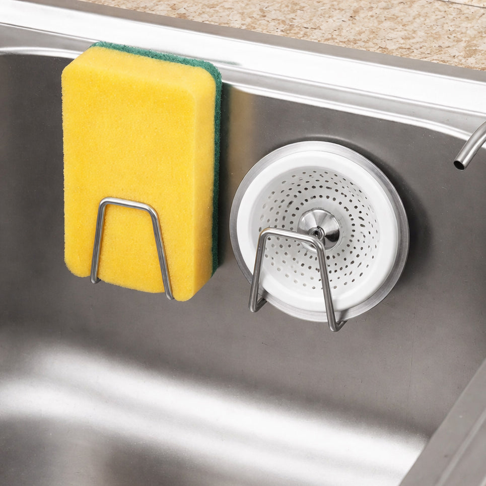 Stainless Steel Kitchen Sink Sponge Holder - Set of 2
