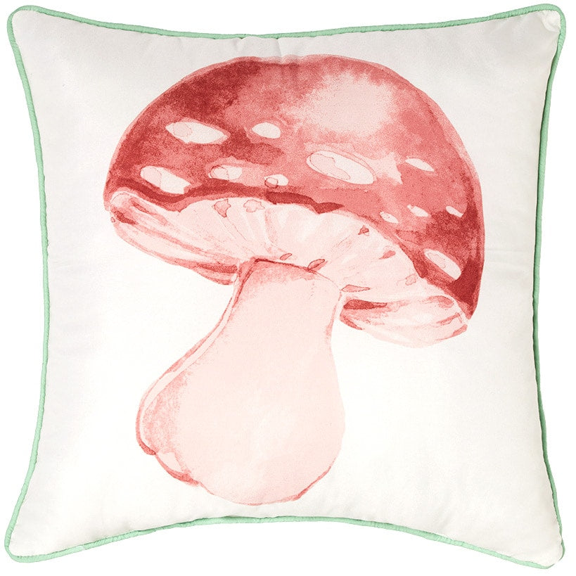 Spring Mushroom King Quilt or Decorative Pillow