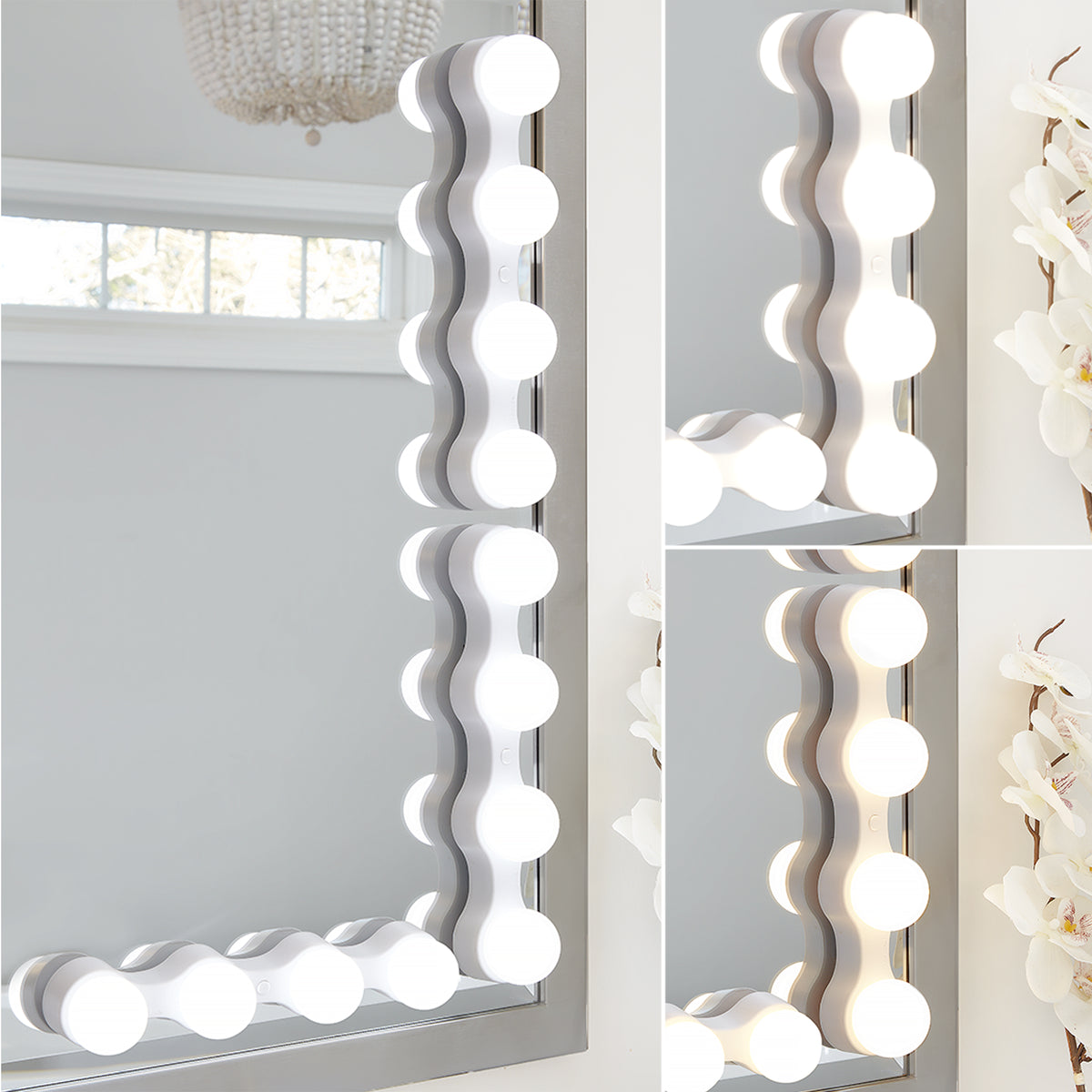 Vanity LED Lights With Suction Cups - Battery Operated