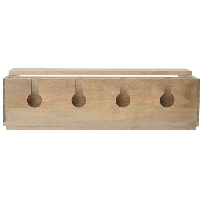 Wine Rack with Wine Glass Storage, Wall-Mounted