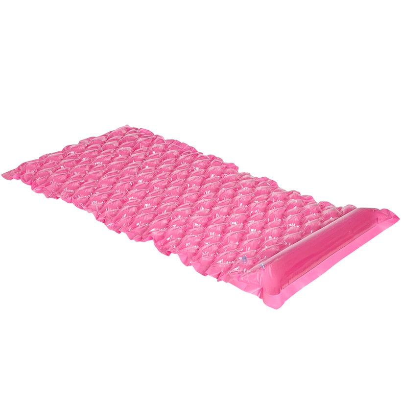 Inflatable Floating Wave Mat Pool Lake Beach For Adults Pink Blue#select-color_pink