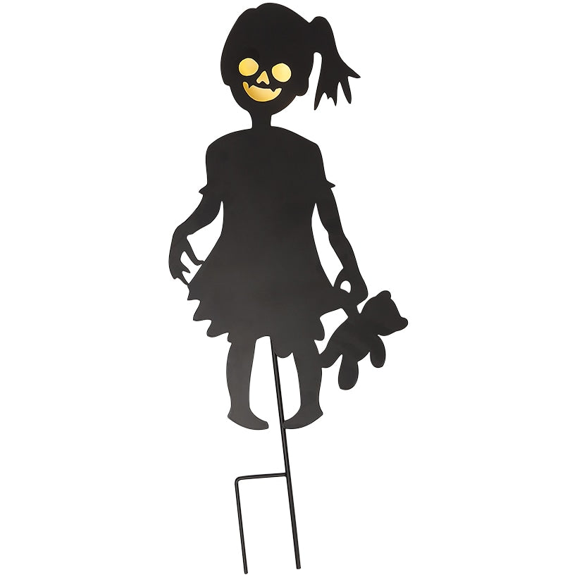 Halloween Zombie Stake Boy or Girl Silhouette