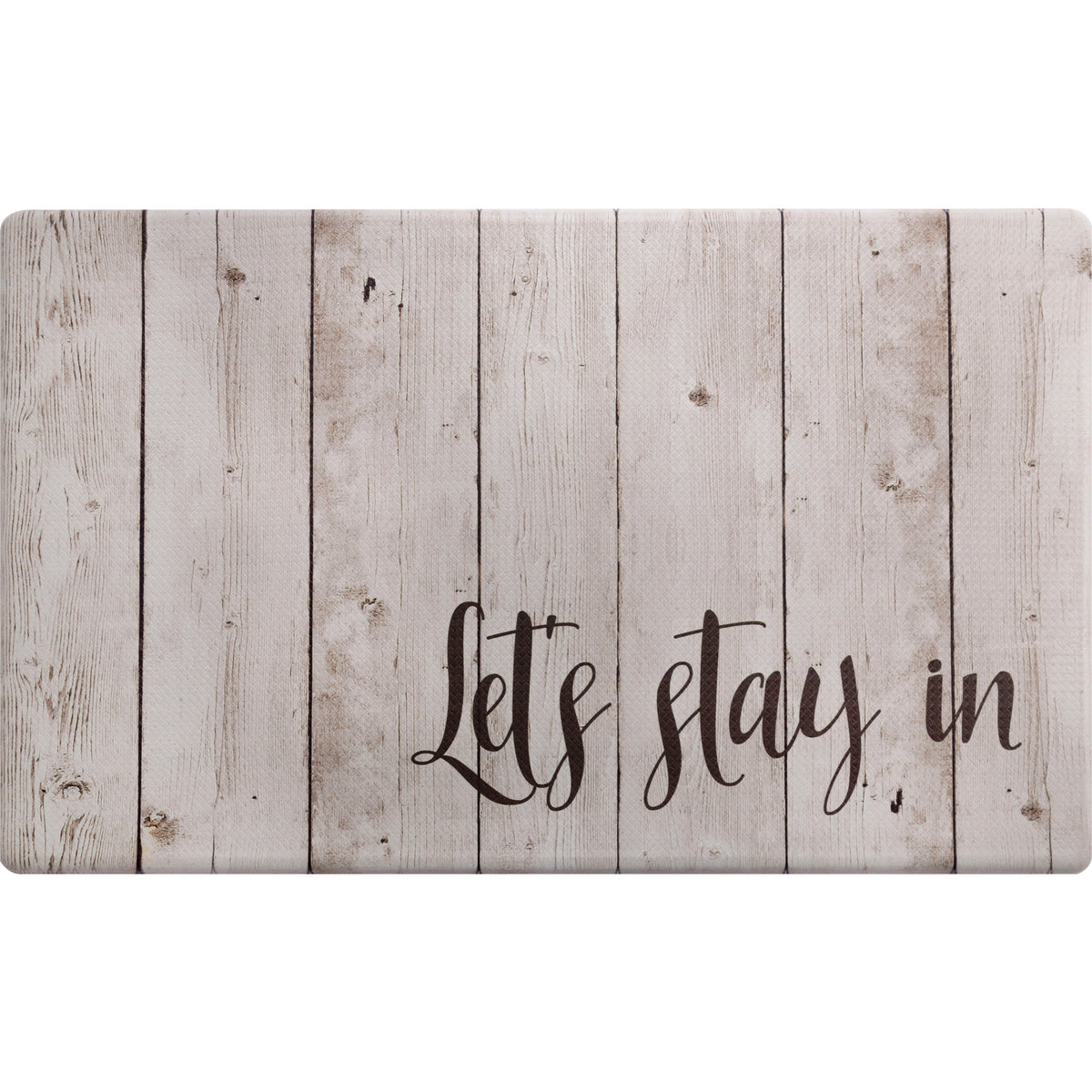 20"x36" Feel at Ease Anti-Fatigue Kitchen Mat (Lets Stay In)