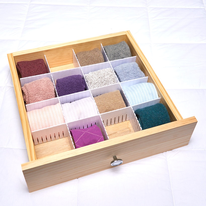 6-Pc. Adjustable Drawer Dividers