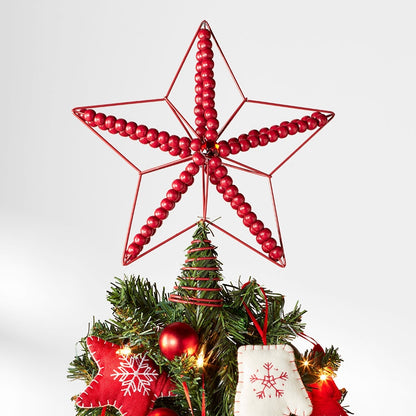 Beaded Star Tree Topper