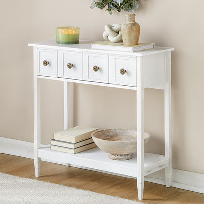 Console Table with Drop-Down Drawer