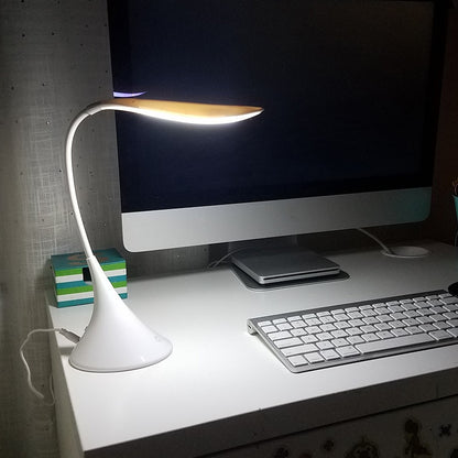 LED Desk Lamp Flexible Gooseneck with USB Cord