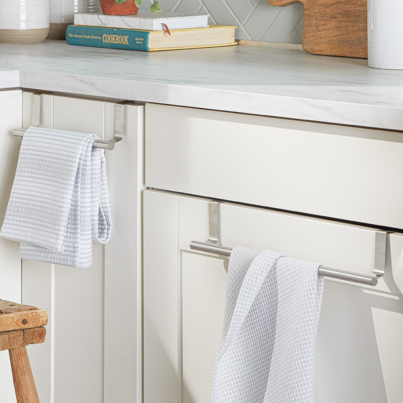 Stainless Steel Over the Door Towel Rack Bar