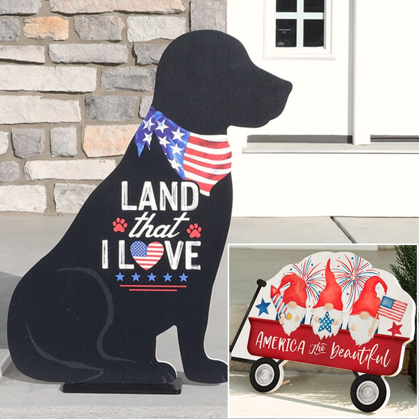 Americana Shape Porch Sign