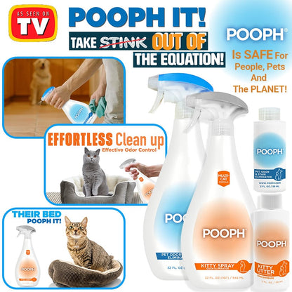 Pooph® Pet Odor And Stain Eliminator Or Kitty Spray Odor Eliminator