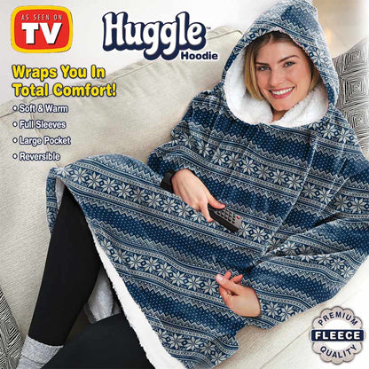 Huggle™ Hoodie - Ultra Plush, Unisex Wearable Blanket, One Size Fits All