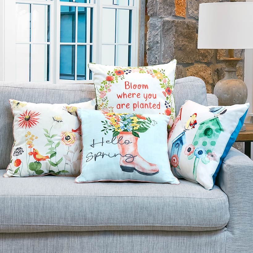 Hello Spring Accent Pillow