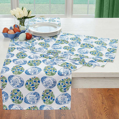 Easter Floral Egg Table Runner or Set of 4 Placemats