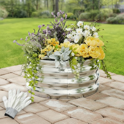 Round Galvanized Raised Garden Bed Kit