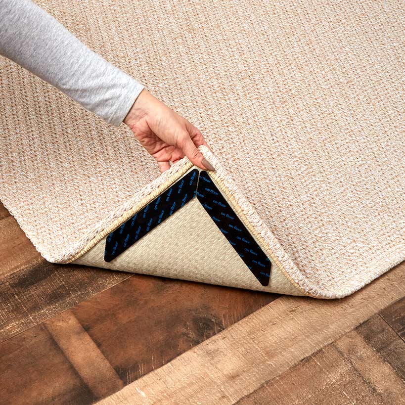 Rug Grippers 10-Pc. Set-No Sticky Residue, Reusable, and Premium Adhesive