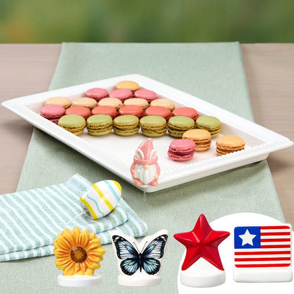 Serving Platter with Interchangeable Holiday Icons