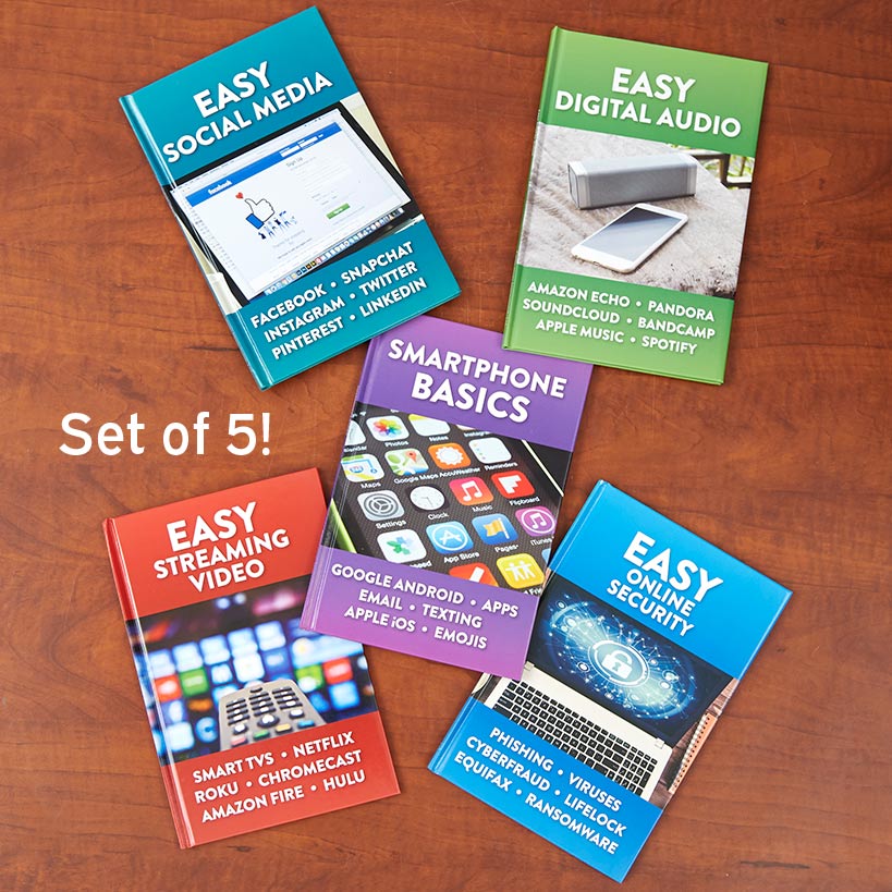 Easy Tech Reference Books For Navigating the Digital World - Set of 5