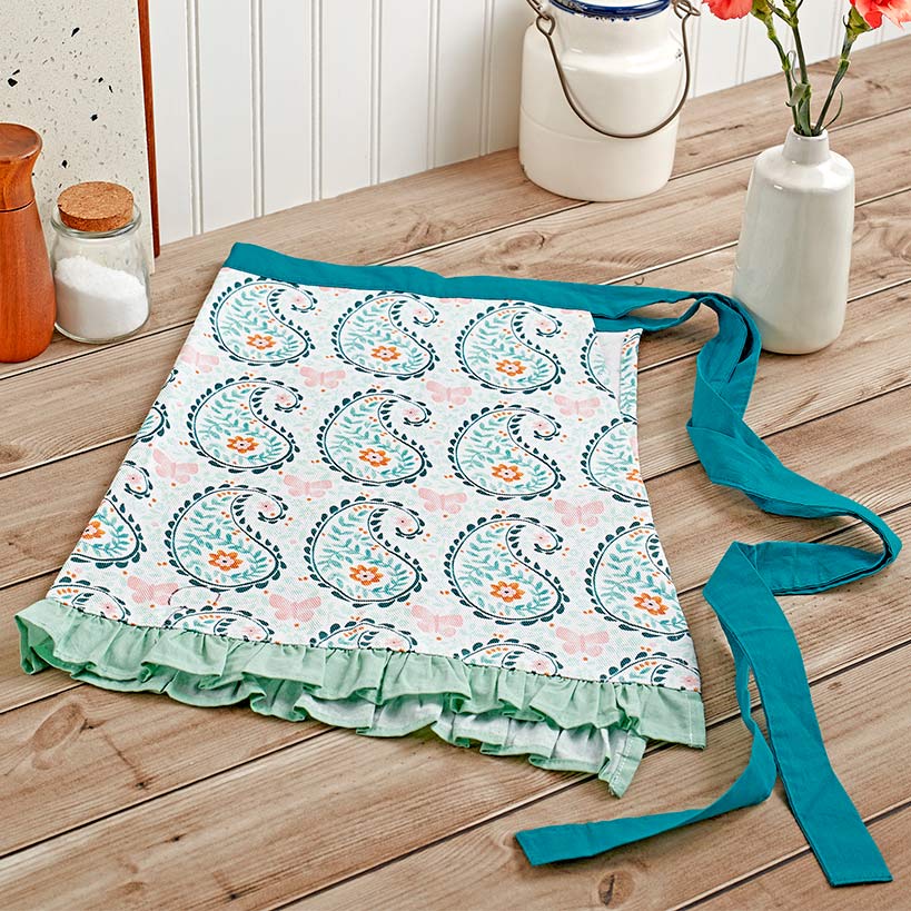 Dolly Parton Paisley Floral Half Apron