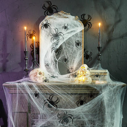 Halloween Spider Décor - 24 Piece Set