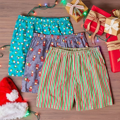 Men's Christmas Underwear Boxer Briefs 3-Pk.