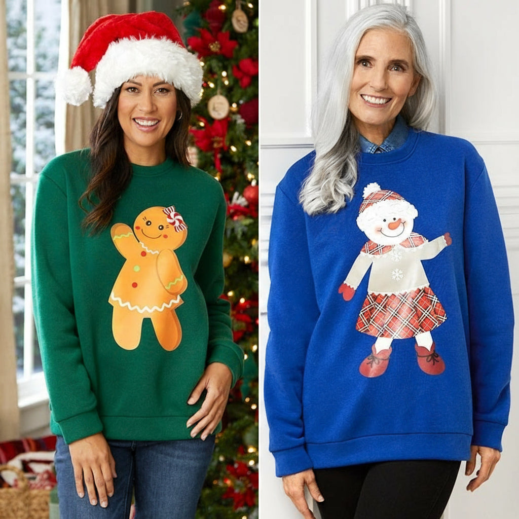 Women's Crew Neck Christmas Sweatshirt