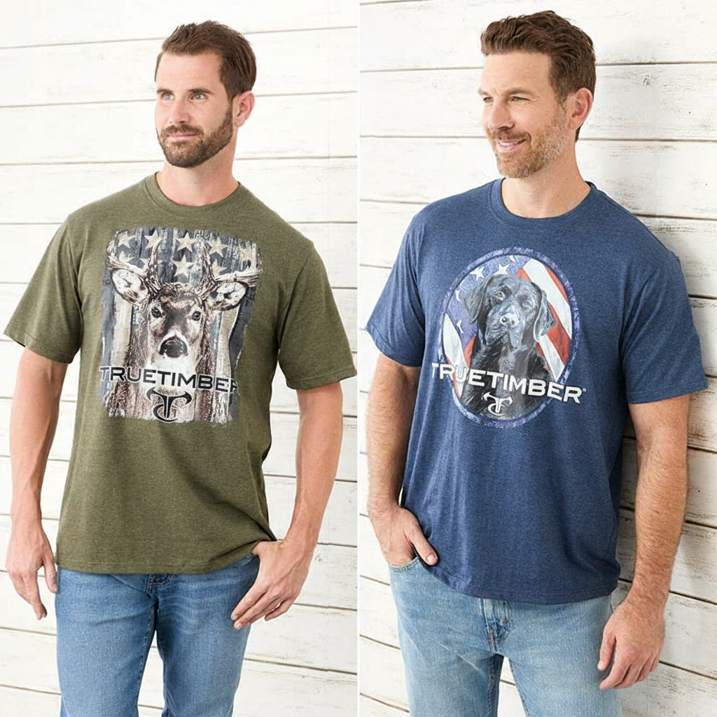 True Timber Americana Men's Short Sleeve Graphic T-Shirt