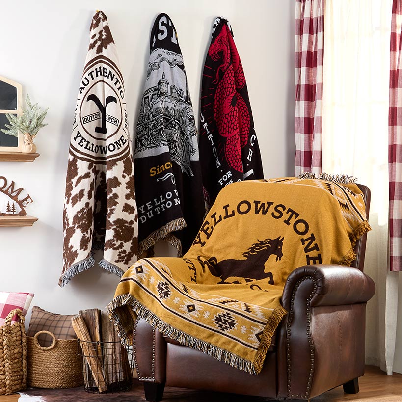 Yellowstone Woven Jacquard Throw 46" x 60"