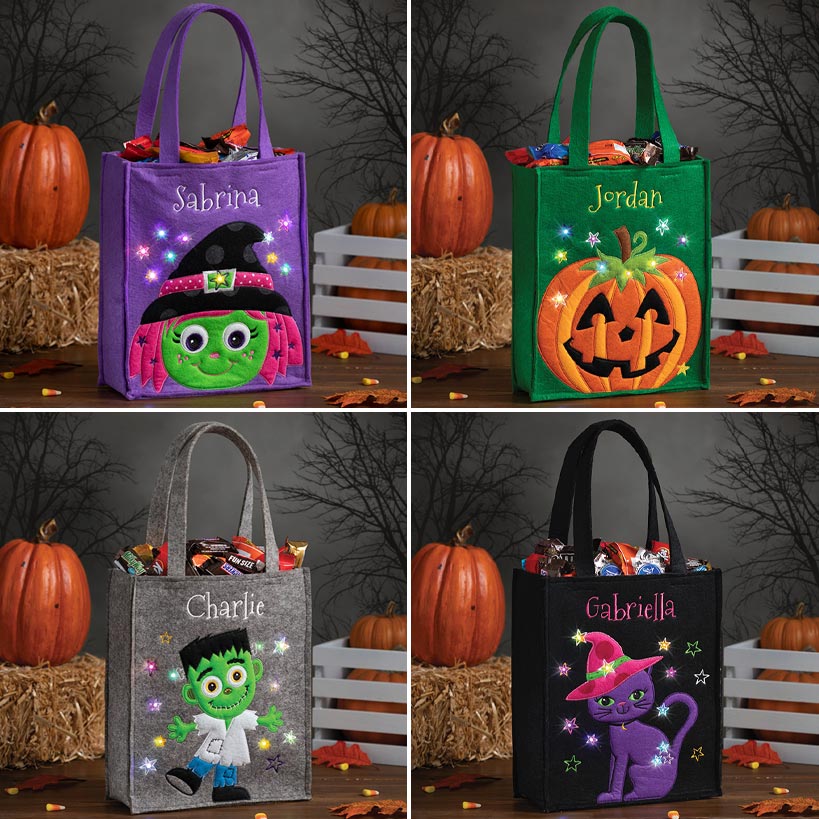 Personalized LED Halloween Treat Bag