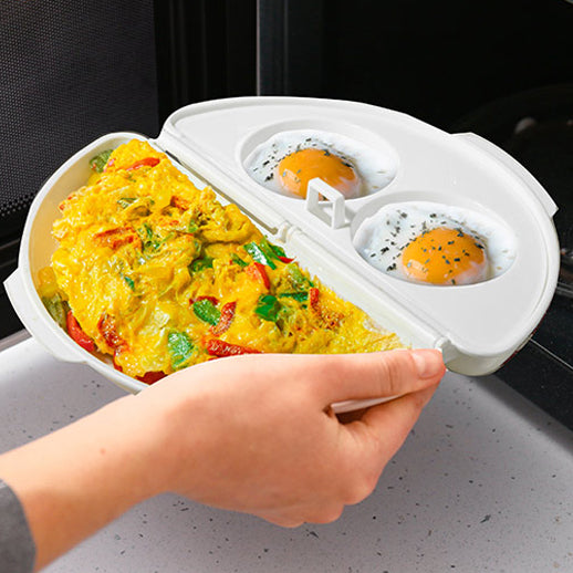 Egg 'n Omelet Cooker - Quick and Fluffy Omelets in Your Microwave